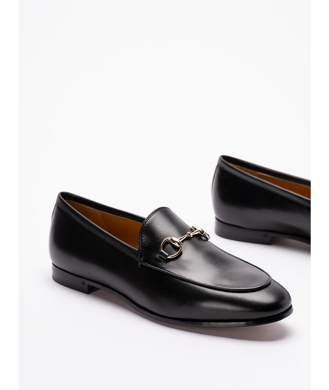 GUCCI Черные кожаные лоферы, фото 5