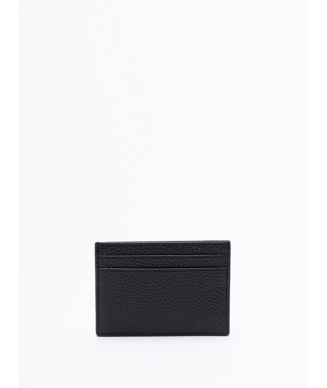 SAINT LAURENT Черная кожаная барсетка, фото 2