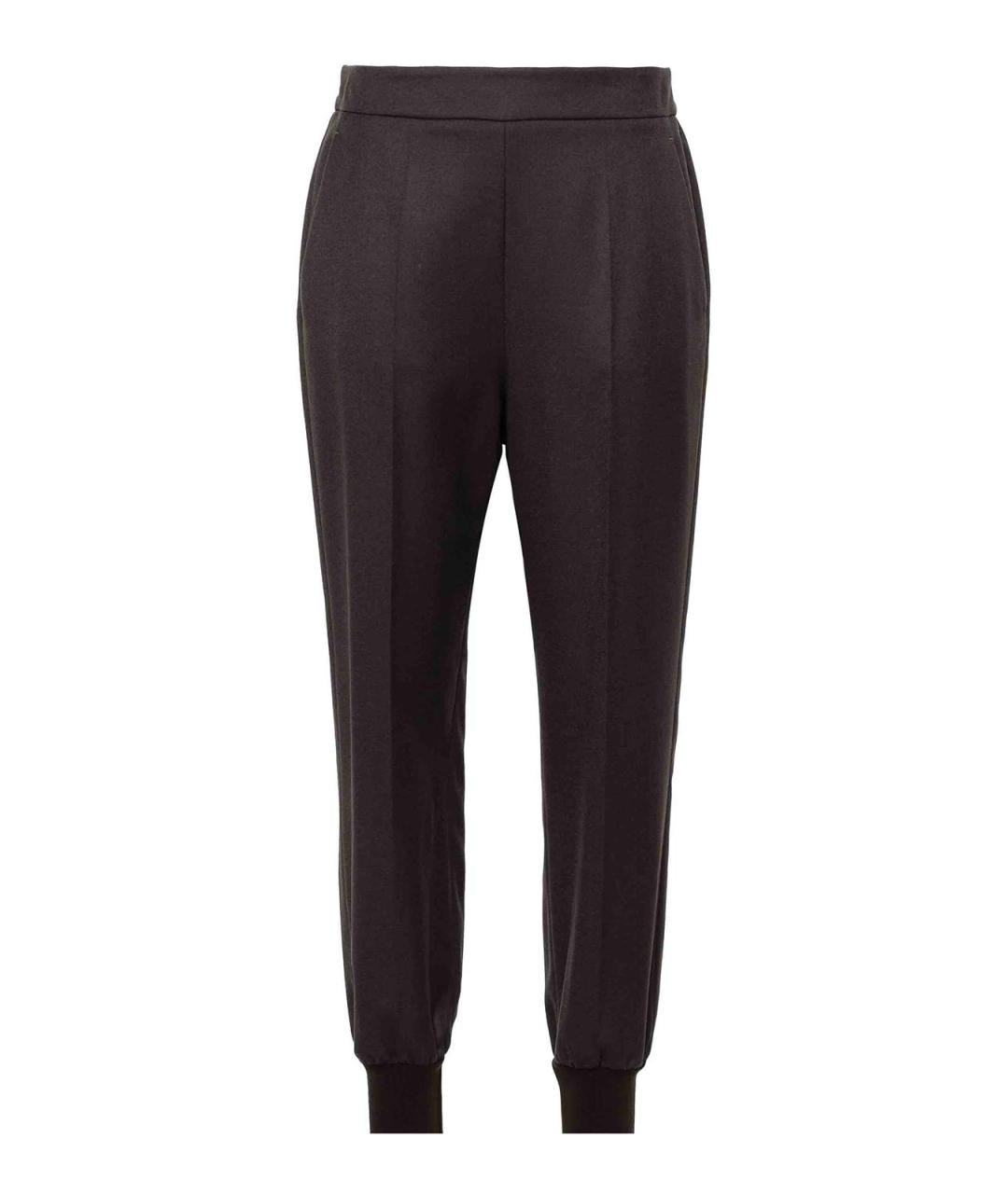 STELLA MCCARTNEY Коричневые шерстяные прямые брюки, фото 1