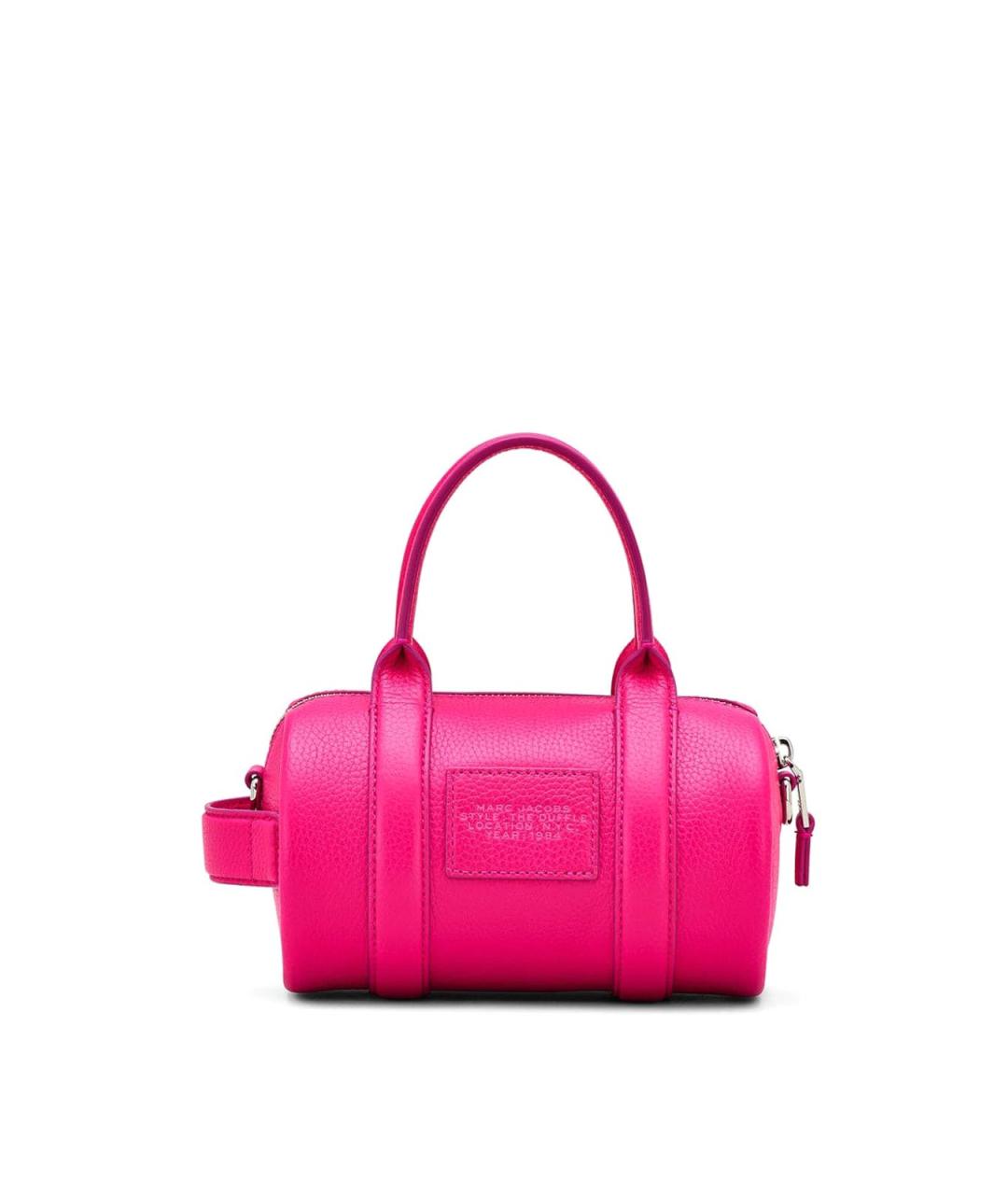MARC JACOBS Розовая кожаная сумка с короткими ручками, фото 2