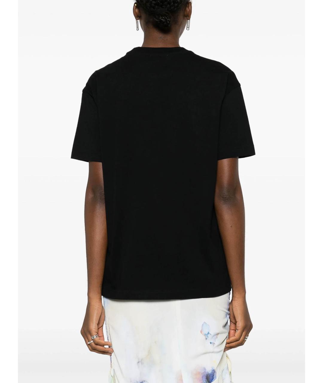 OFF-WHITE Черная хлопковая футболка, фото 4