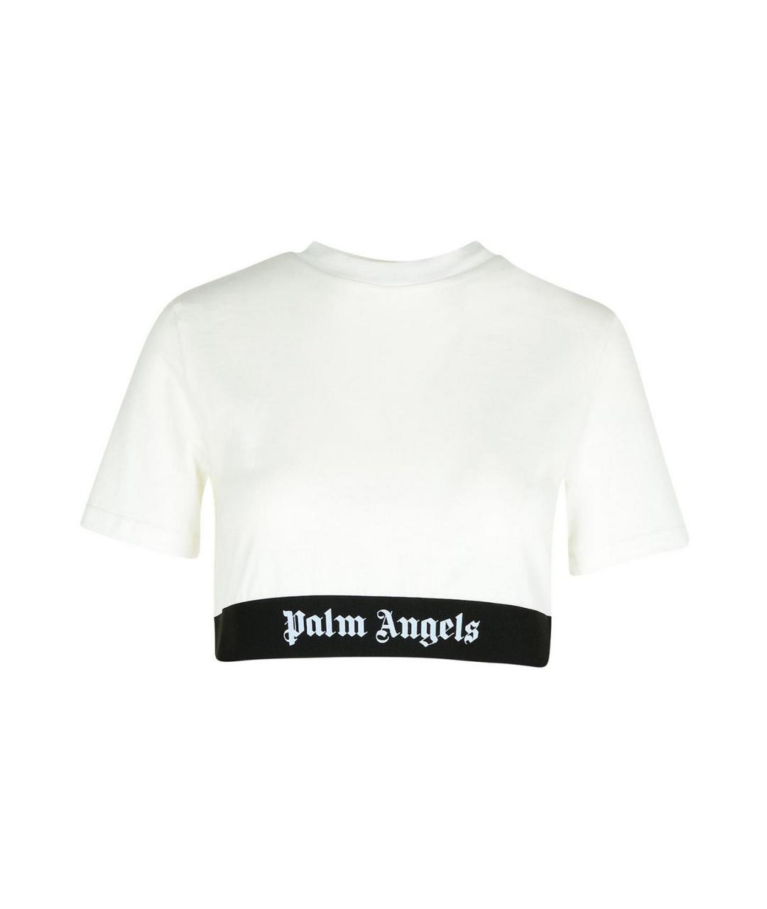 PALM ANGELS Белая хлопковая футболка, фото 1