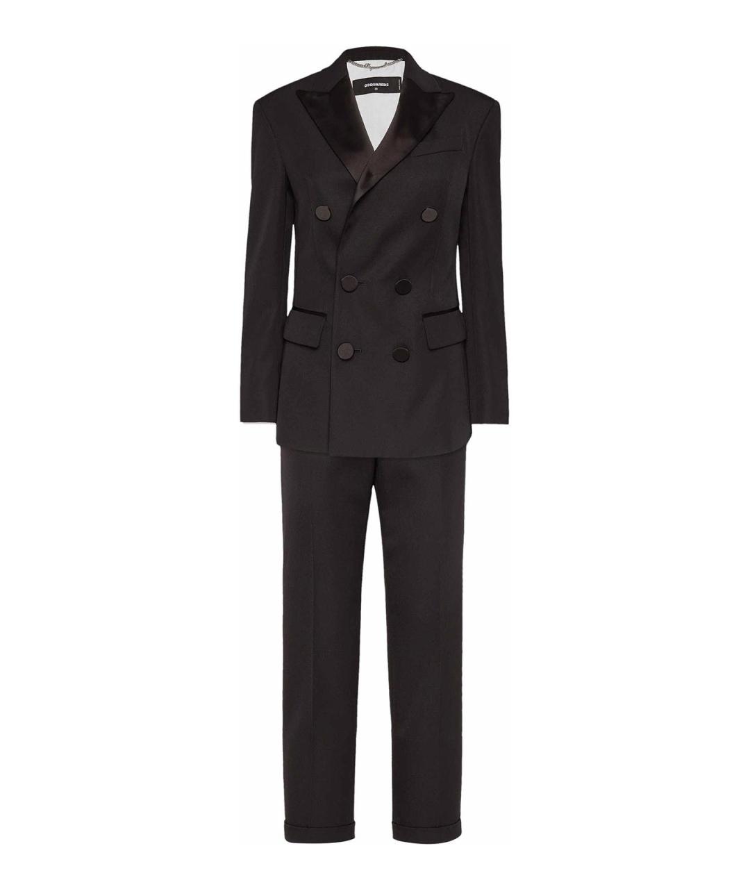 DSQUARED2 Черный шерстяной костюм с брюками, фото 1