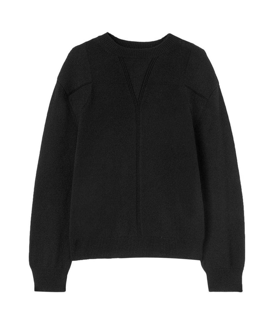 JIL SANDER Черный шерстяной джемпер / свитер, фото 1