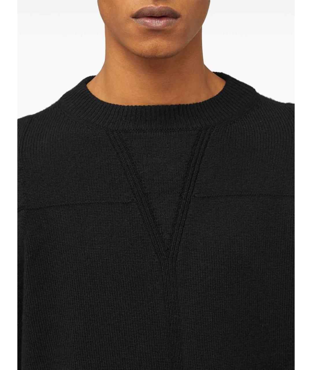 JIL SANDER Черный шерстяной джемпер / свитер, фото 4