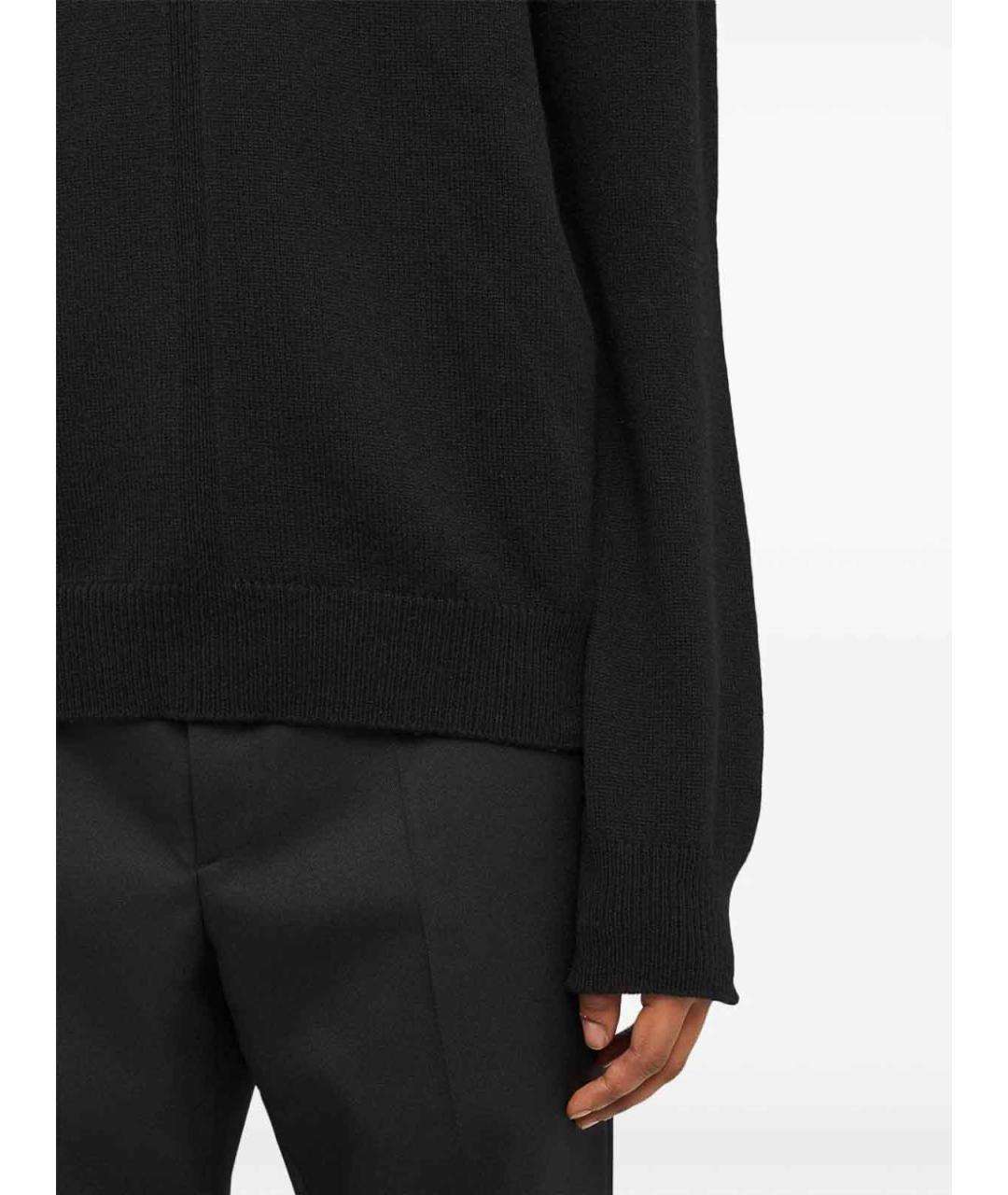JIL SANDER Черный шерстяной джемпер / свитер, фото 3