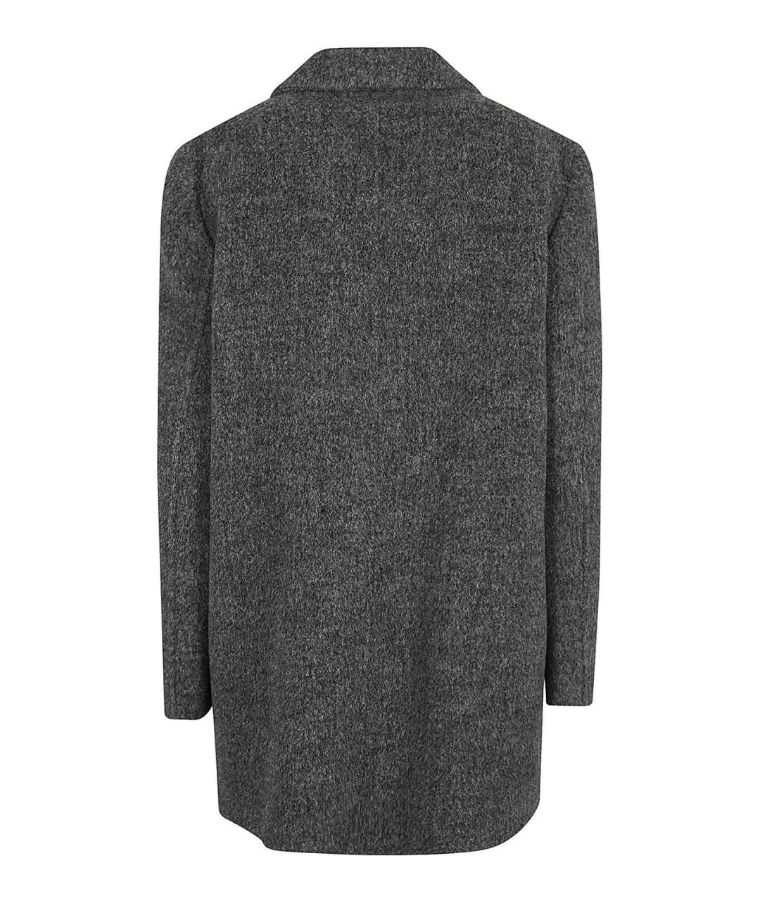 JIL SANDER Серое шерстяное пальто, фото 2