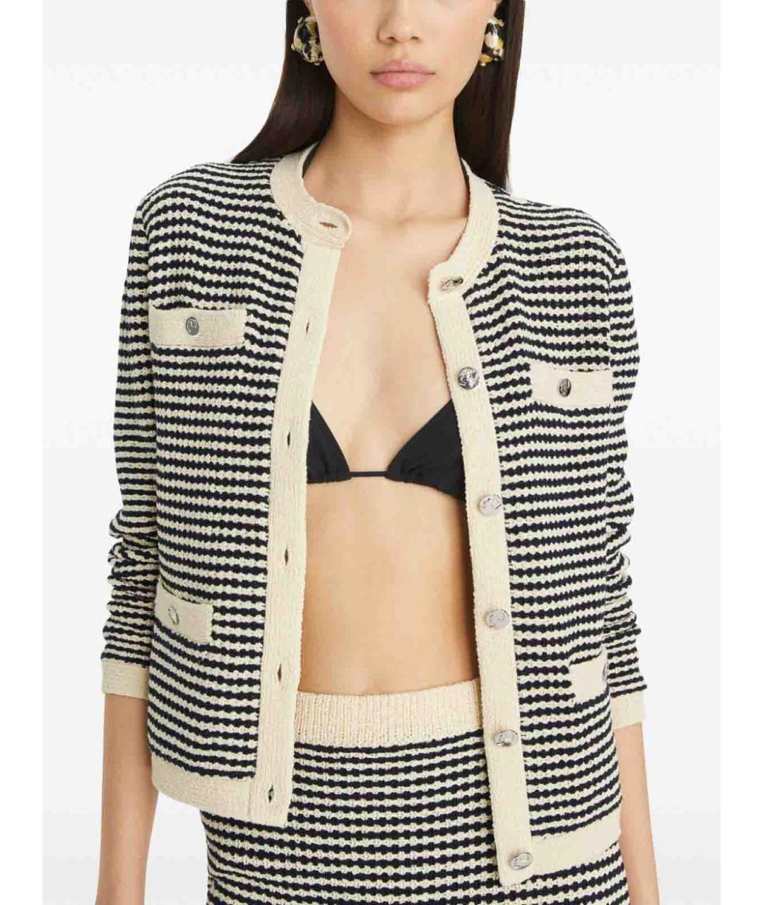 TORY BURCH Белый хлопковый кардиган, фото 2
