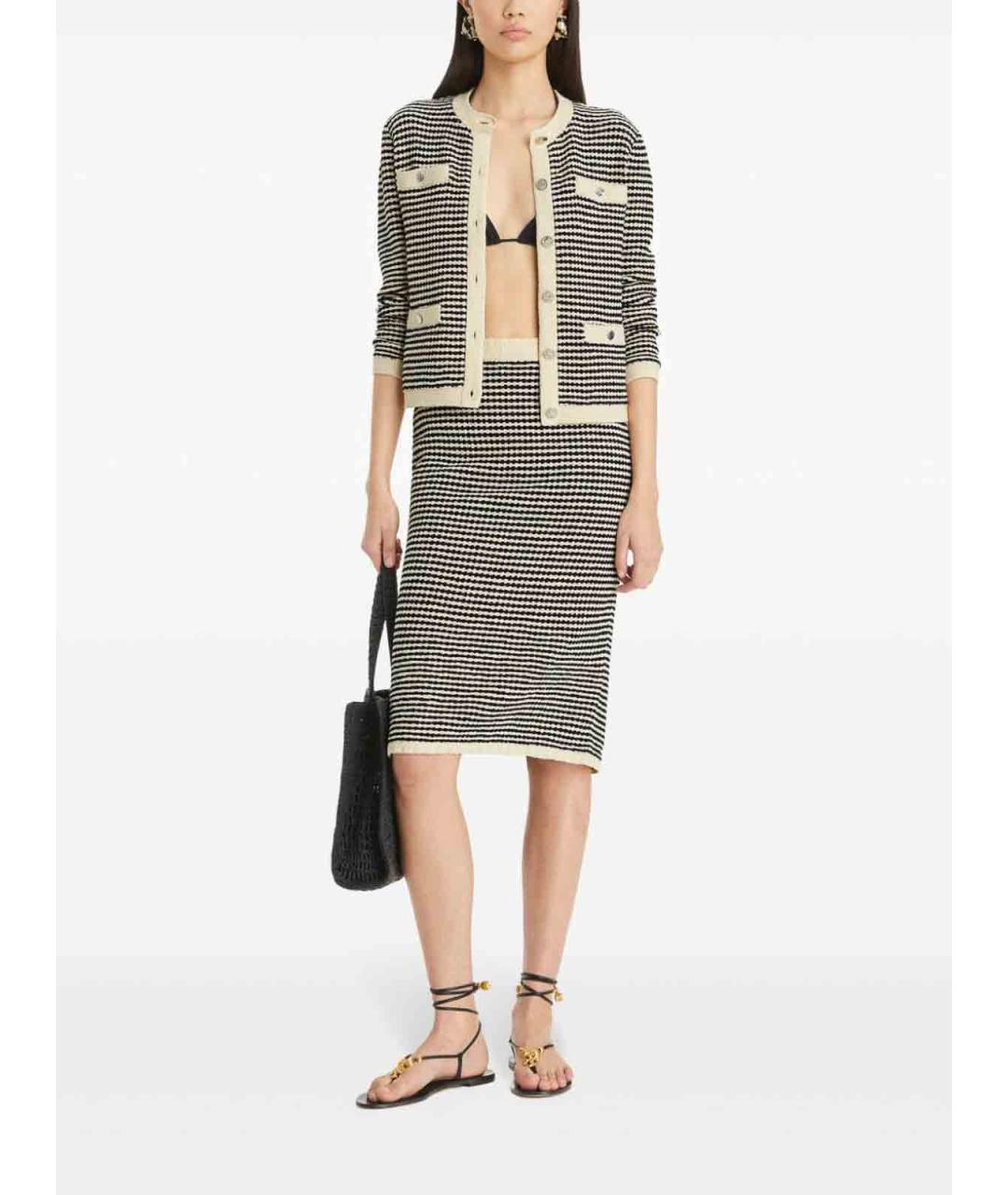 TORY BURCH Белый хлопковый кардиган, фото 3