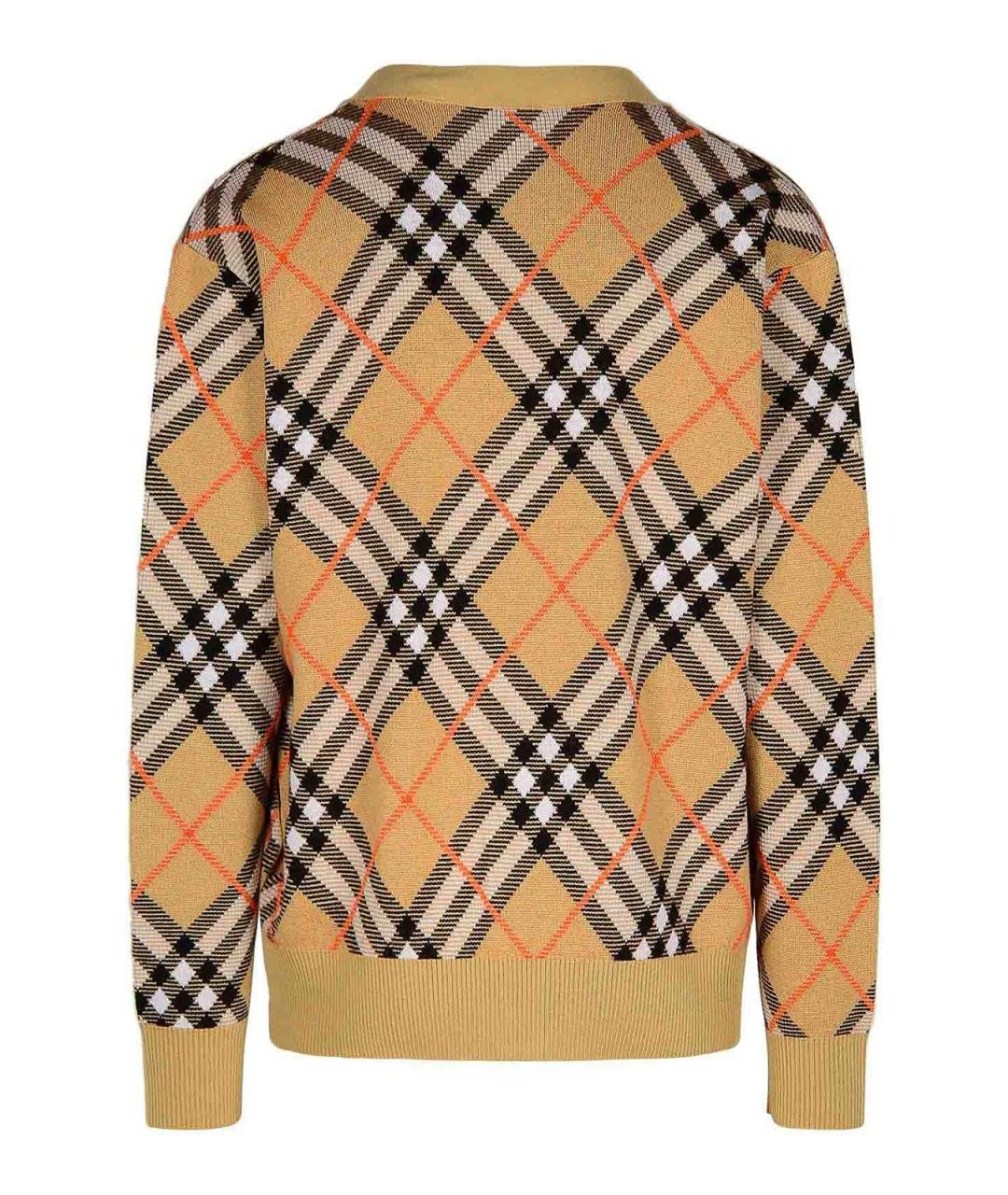 BURBERRY Бежевый шерстяной кардиган, фото 2