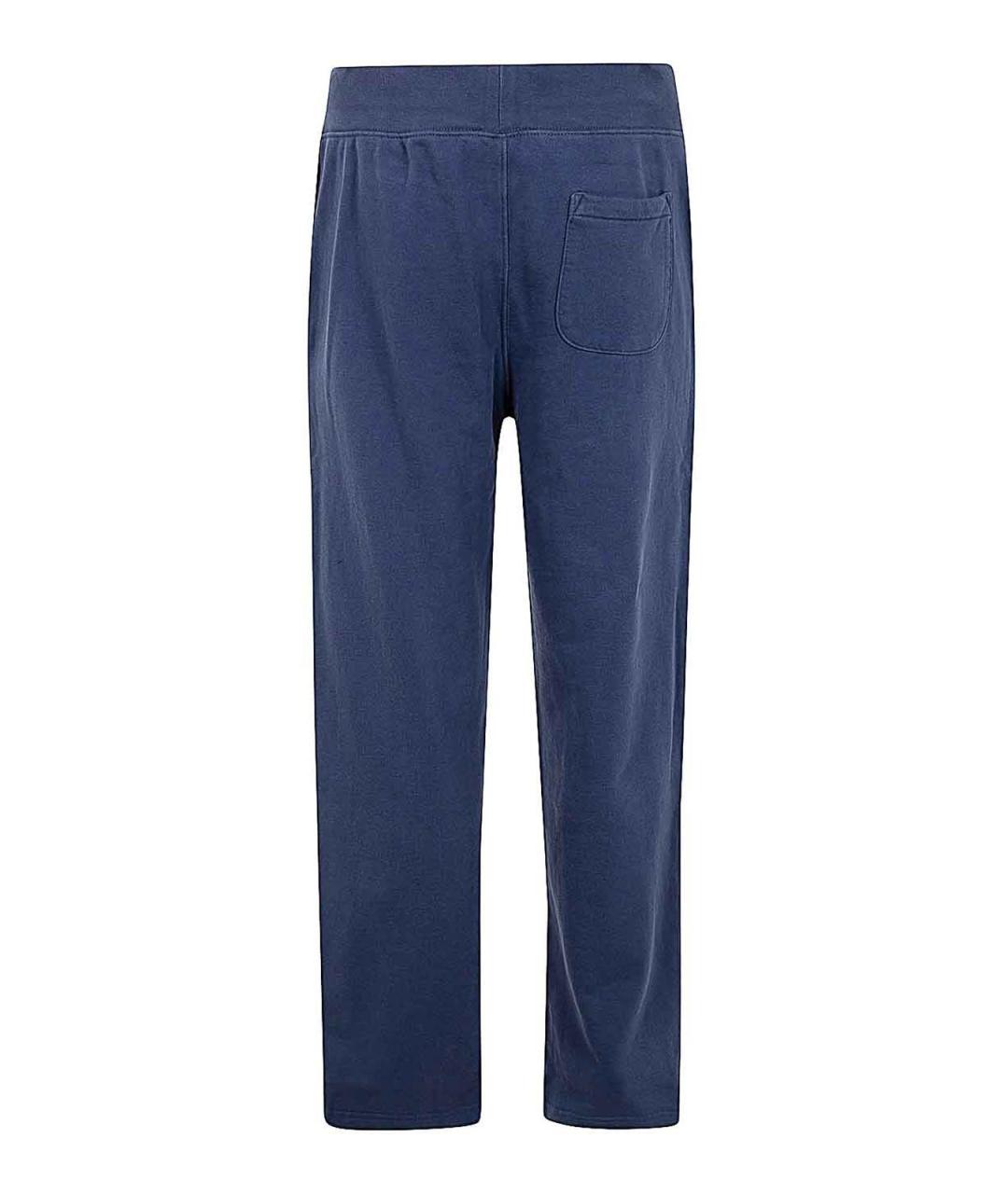 POLO RALPH LAUREN Синие хлопковые повседневные брюки, фото 2
