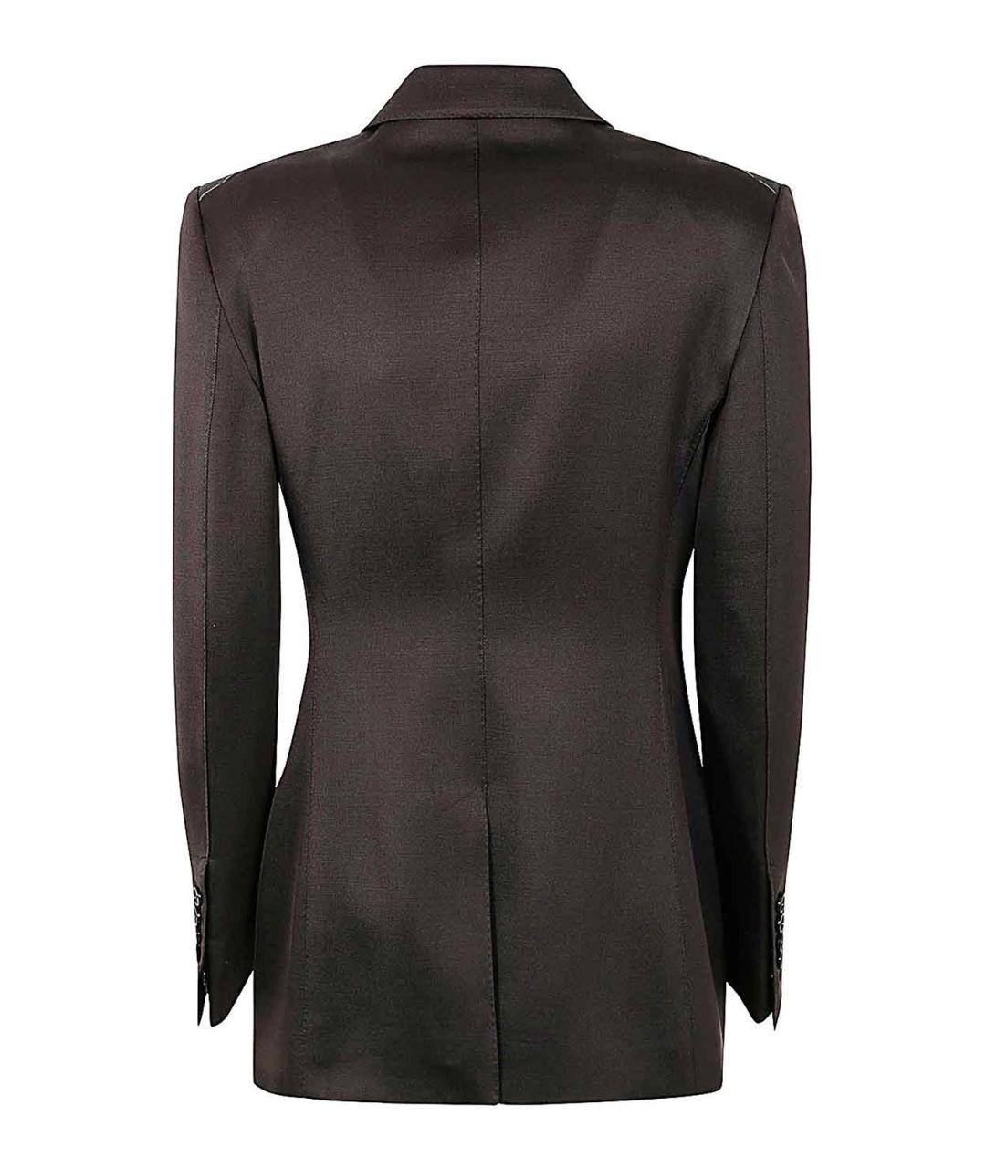 TOM FORD Коричневый шелковый жакет/пиджак, фото 2