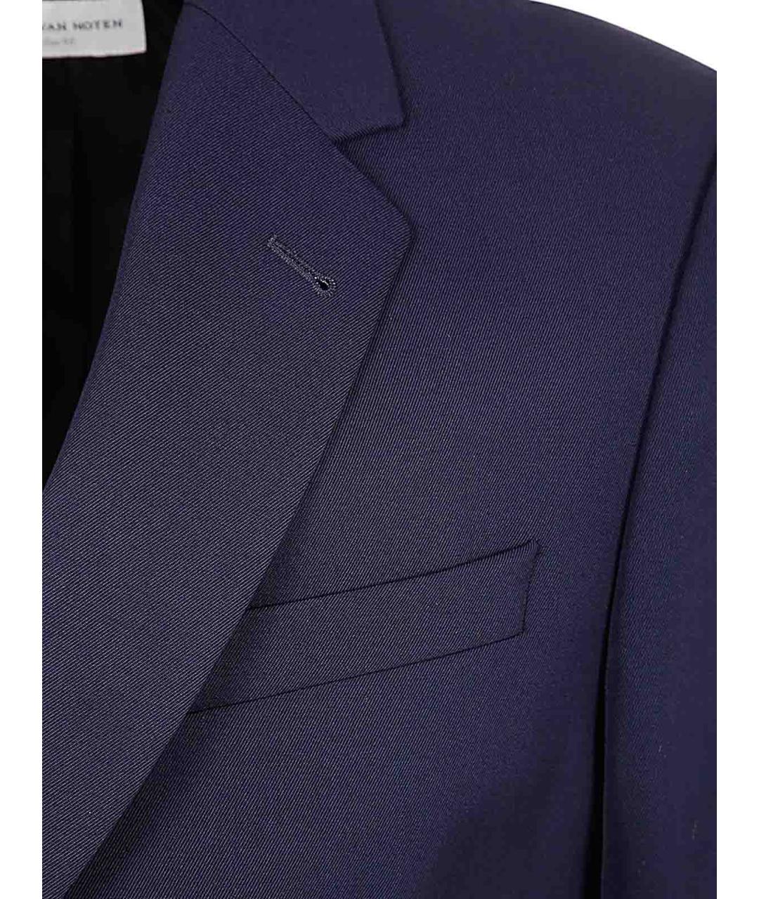 DRIES VAN NOTEN Синяя шерстяная куртка, фото 3
