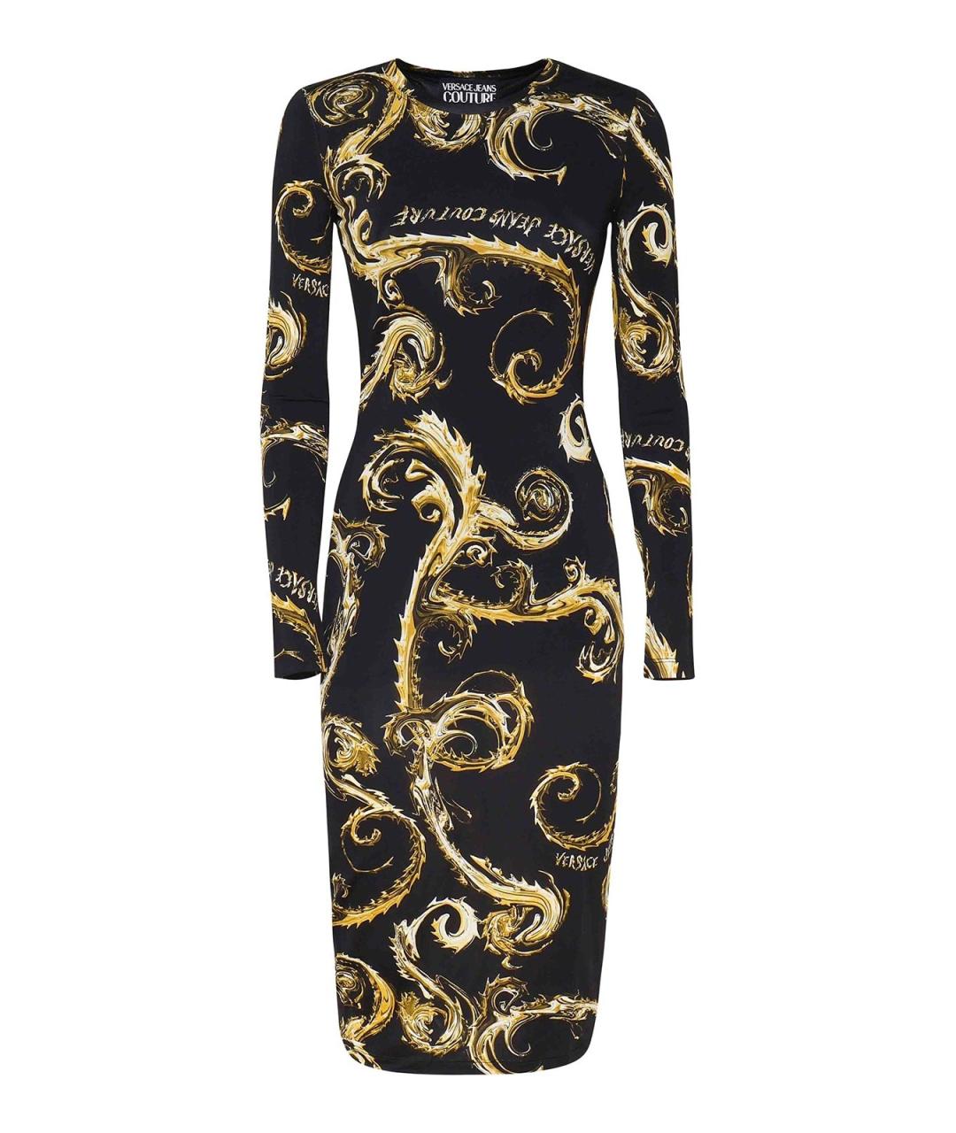VERSACE JEANS COUTURE Черное повседневное платье, фото 1