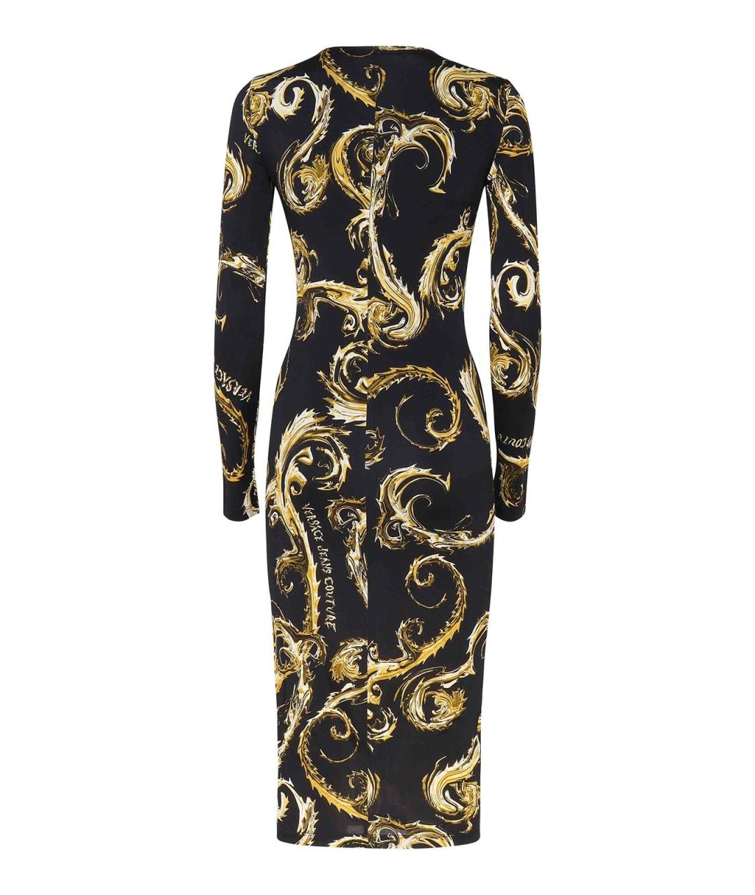 VERSACE JEANS COUTURE Черное повседневное платье, фото 2