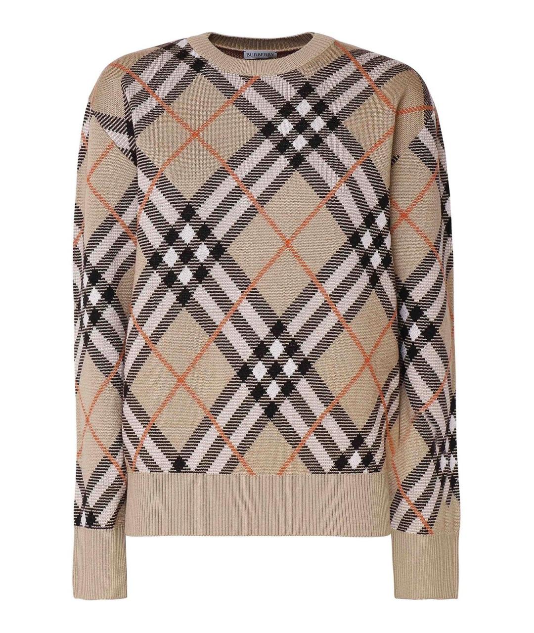 BURBERRY Мульти кашемировый джемпер / свитер, фото 1