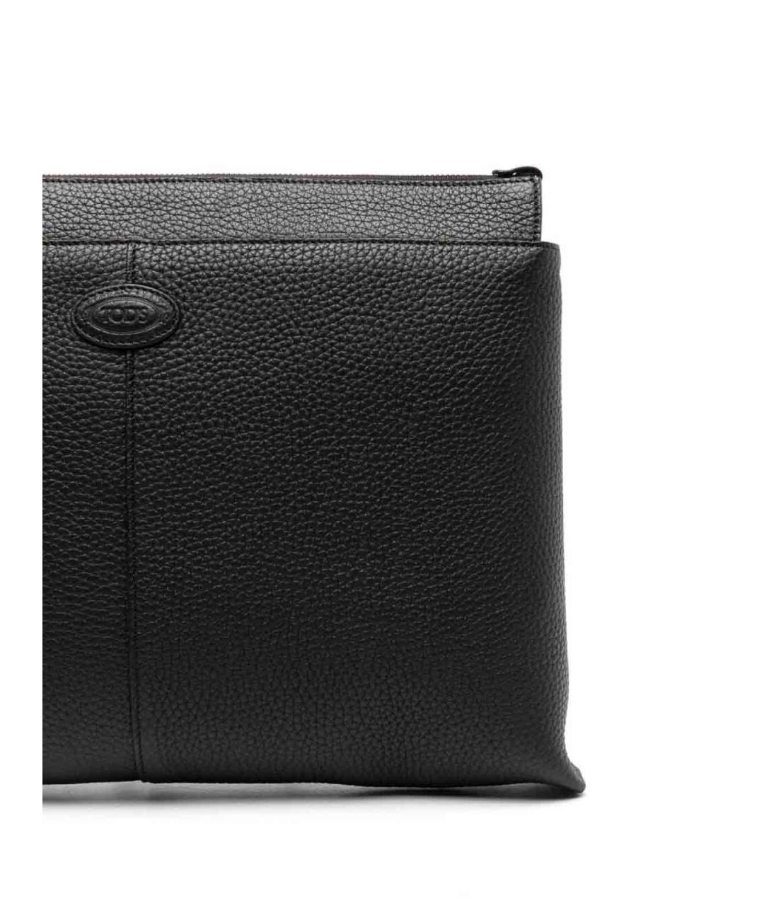 TOD'S Черный кожаный кошелек, фото 4