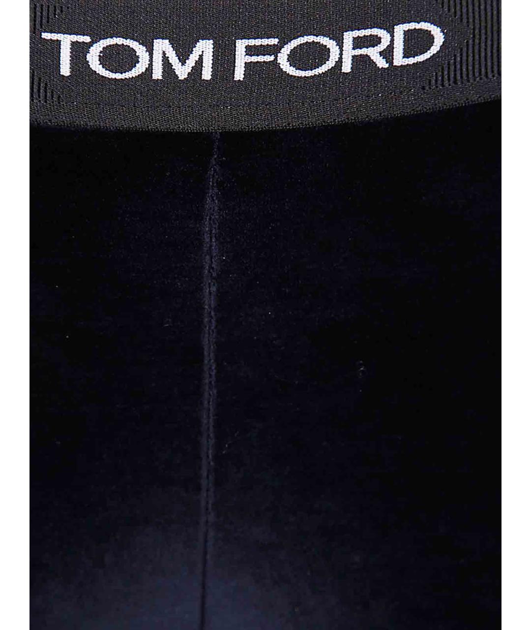 TOM FORD Темно-синие ацетатные леггинсы и велосипедки, фото 3