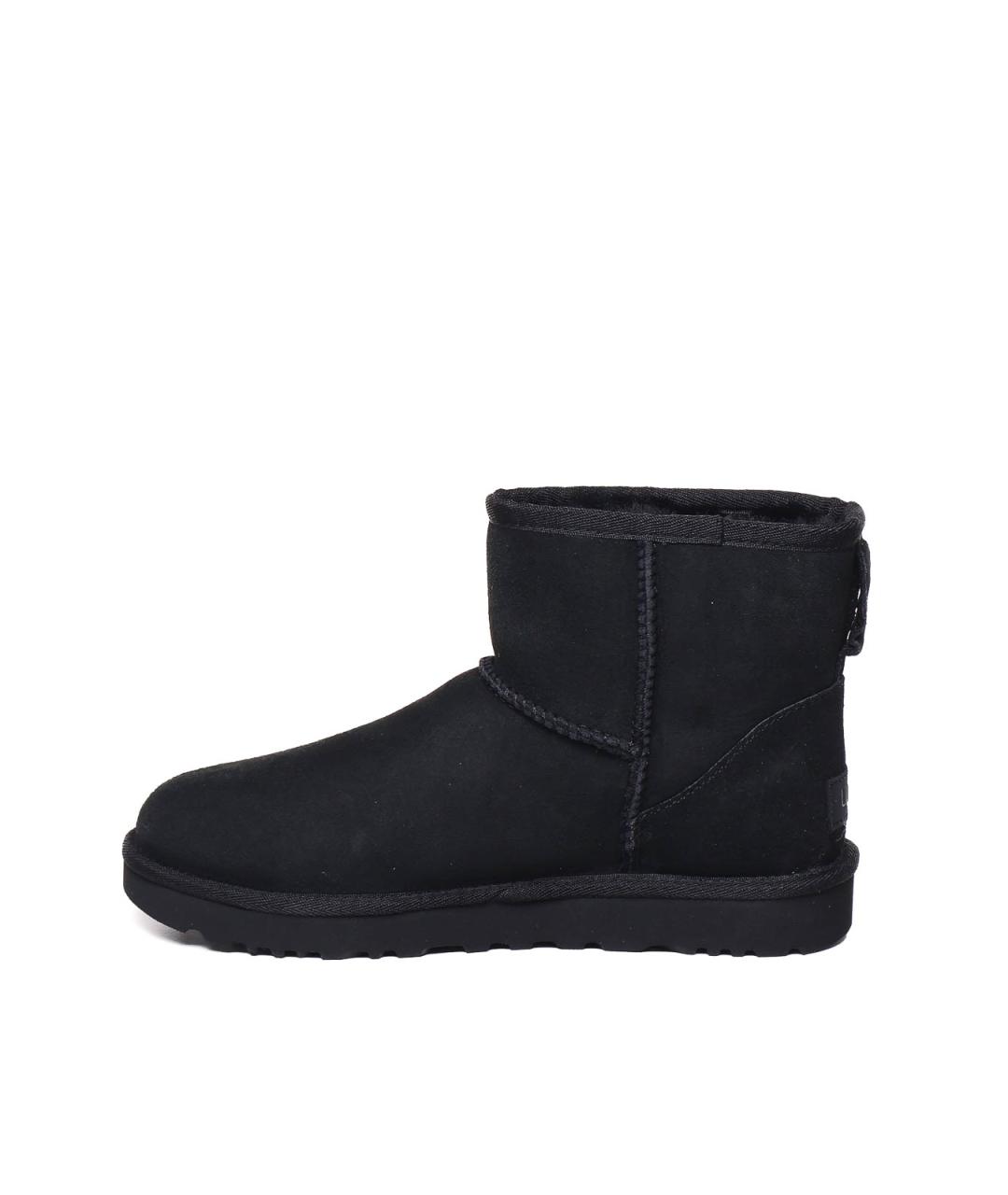 UGG Черные кожаные ботильоны, фото 4