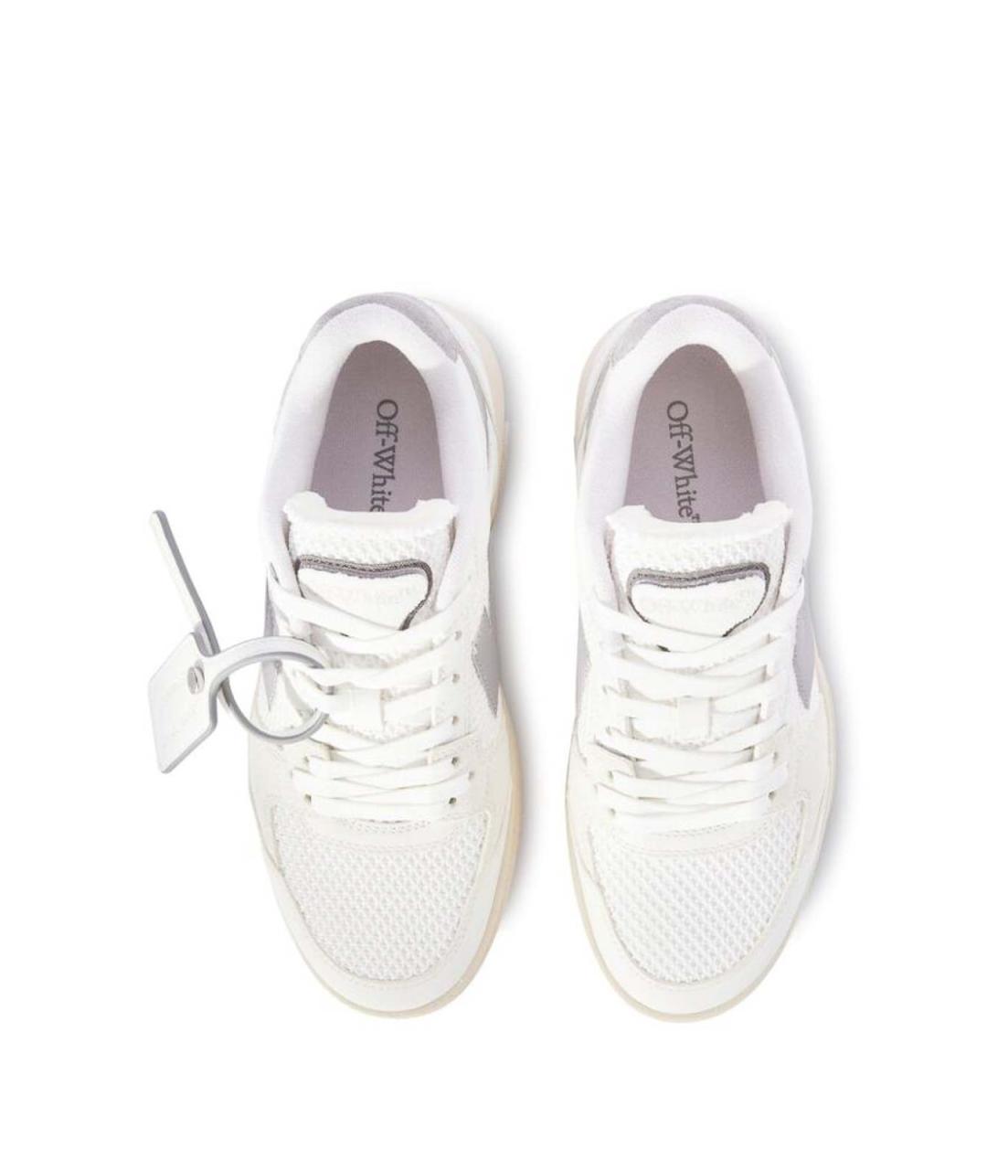 OFF-WHITE Белые кожаные кроссовки, фото 6
