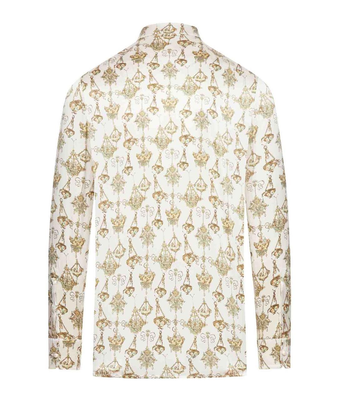 GIVENCHY Бежевая шелковая кэжуал рубашка, фото 2