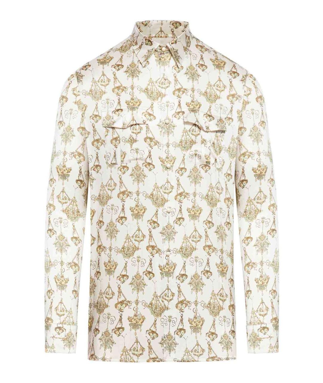 GIVENCHY Бежевая шелковая кэжуал рубашка, фото 1