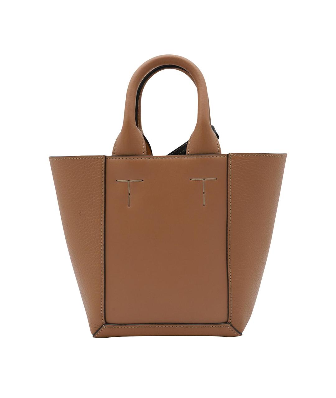 TOD'S Коричневая кожаная сумка через плечо, фото 2