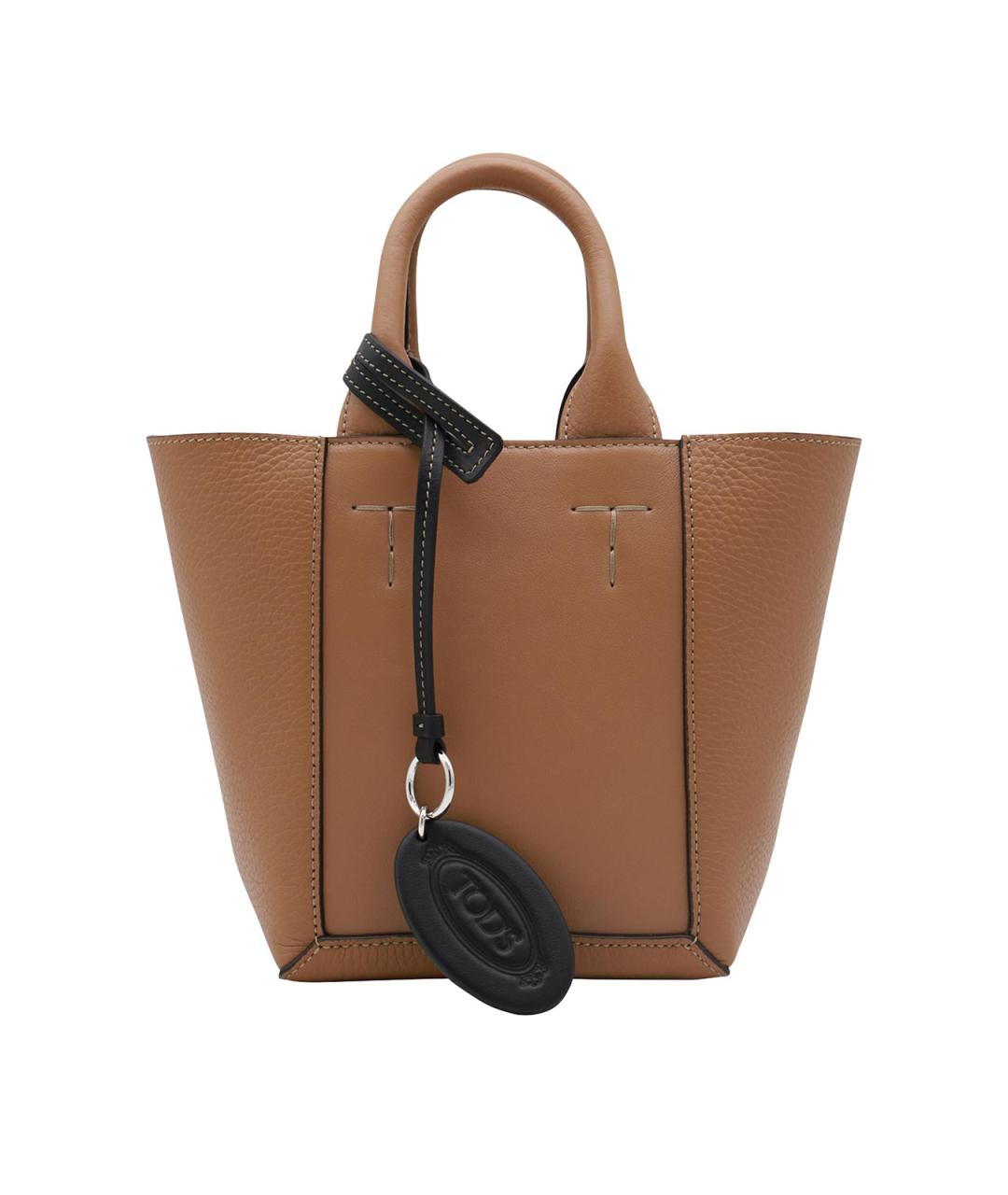 TOD'S Коричневая кожаная сумка через плечо, фото 1