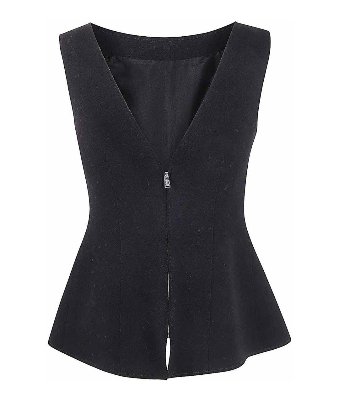 LANVIN Черная шерстяная майка, фото 2