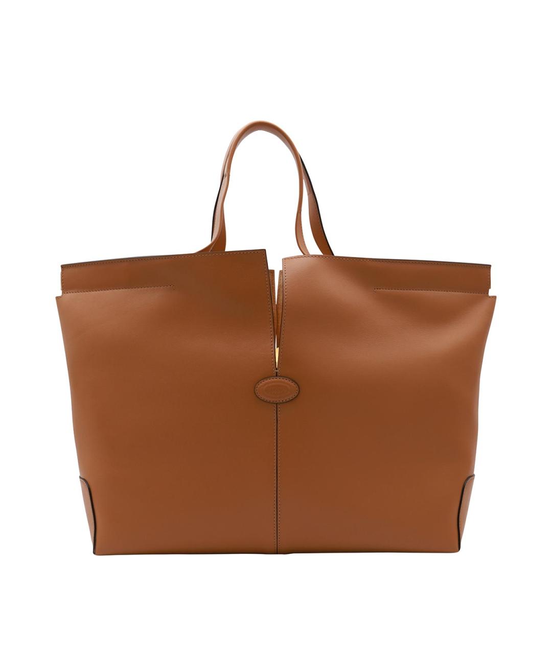 TOD'S Коричневая кожаная сумка через плечо, фото 1