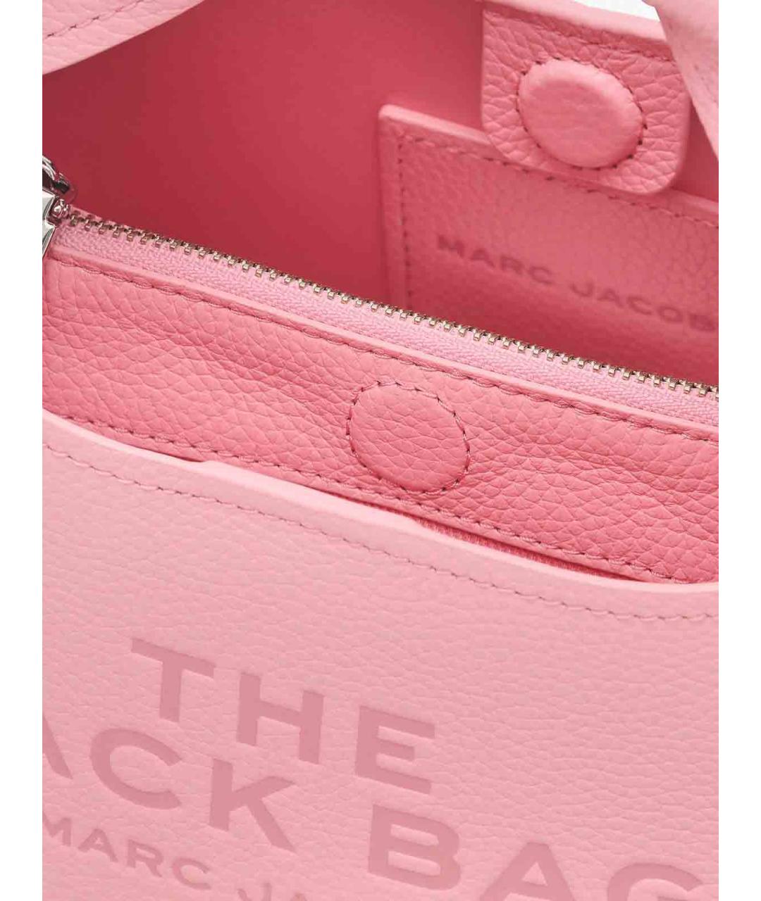 MARC JACOBS Розовая кожаная сумка тоут, фото 5