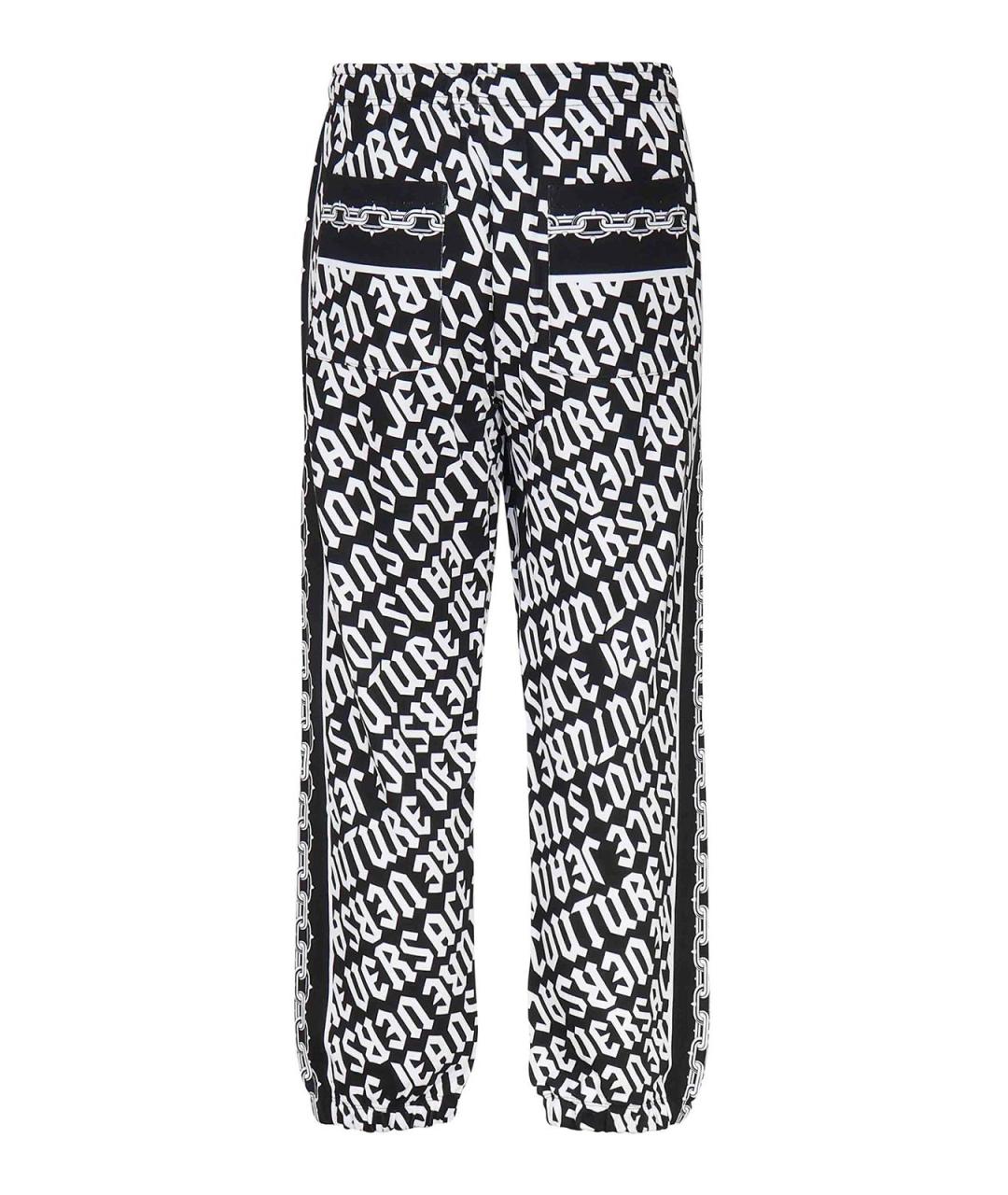 VERSACE JEANS COUTURE Черные хлопковые повседневные брюки, фото 2