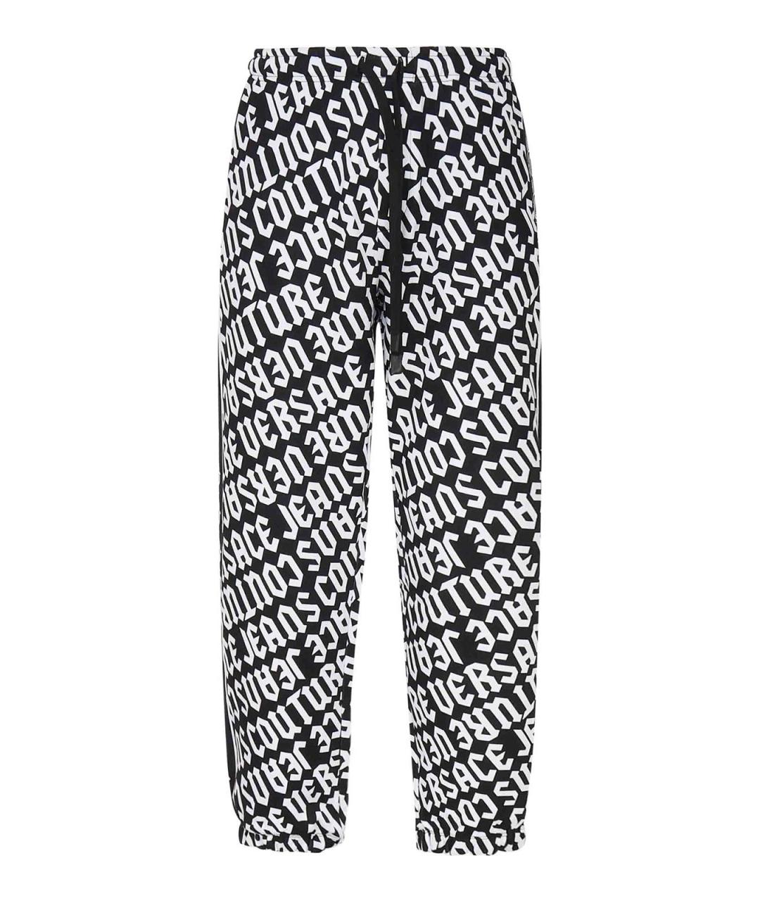 VERSACE JEANS COUTURE Черные хлопковые повседневные брюки, фото 1
