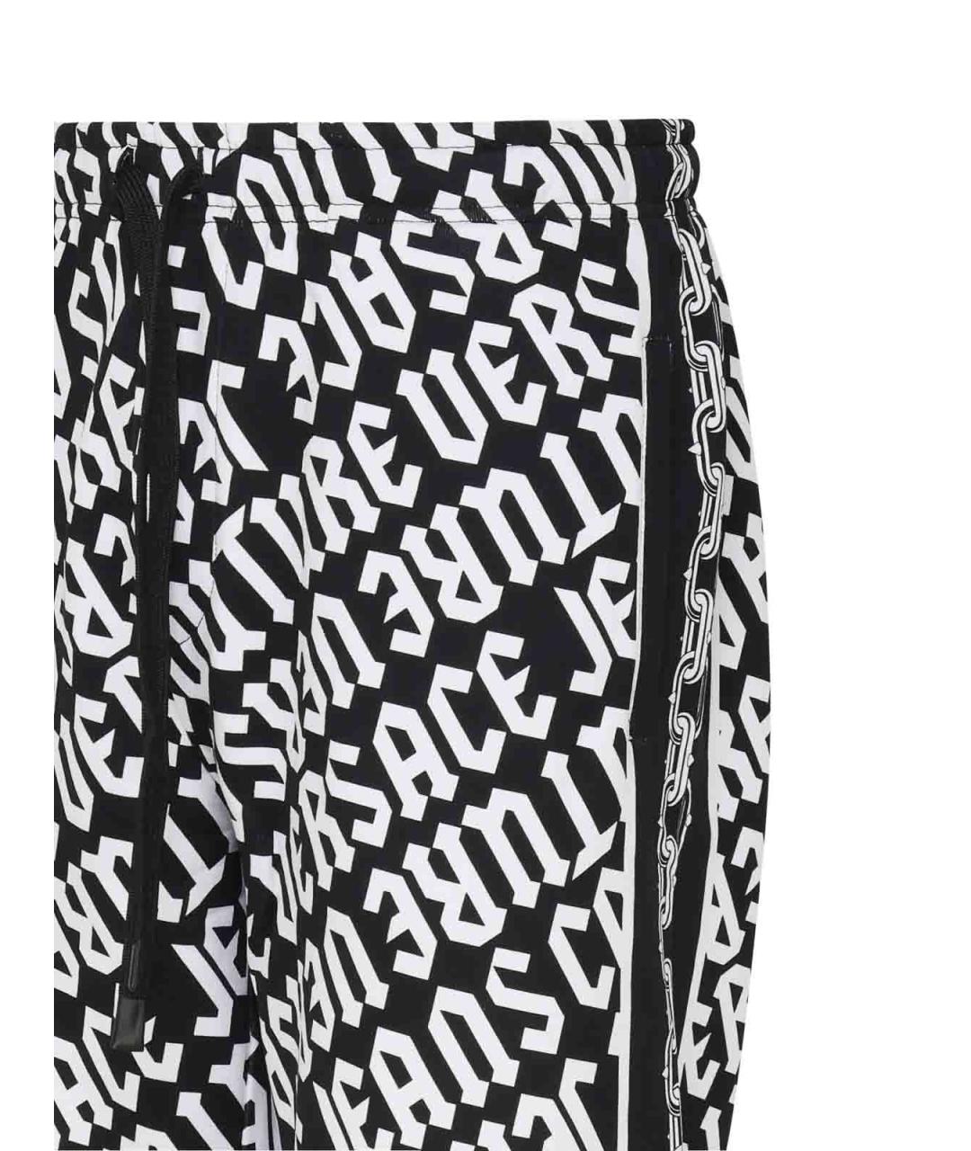 VERSACE JEANS COUTURE Черные хлопковые повседневные брюки, фото 3