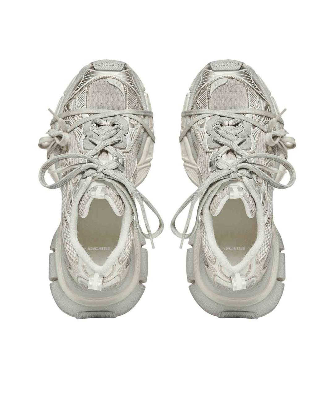 BALENCIAGA Бежевые синтетические кроссовки, фото 6