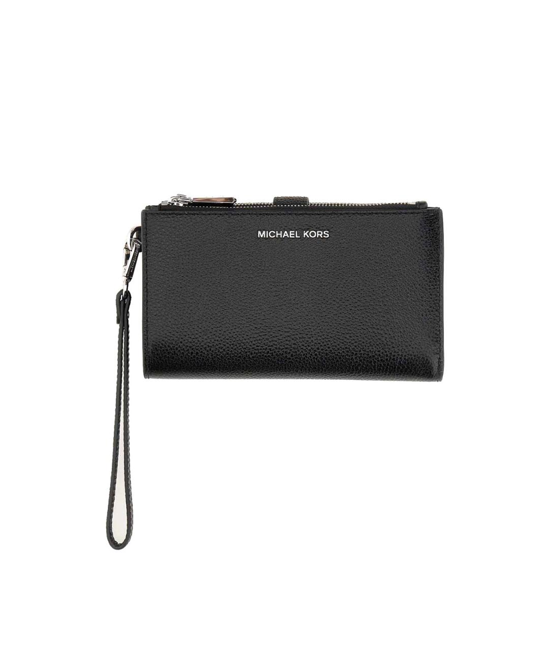 MICHAEL MICHAEL KORS Черный кожаный кошелек, фото 1