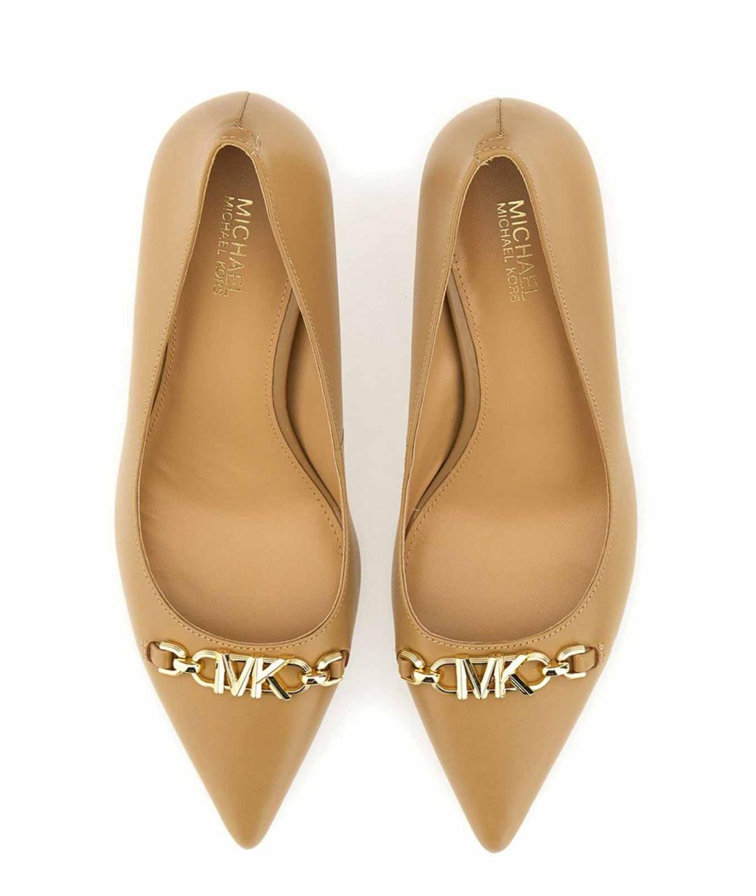 MICHAEL MICHAEL KORS Коричневые кожаные туфли, фото 5