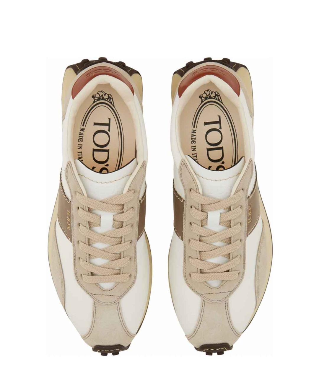 TOD'S Мульти кожаные кроссовки, фото 6
