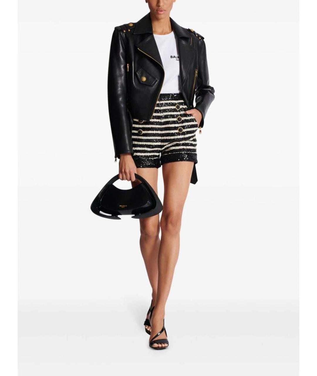 BALMAIN Черные шорты, фото 3
