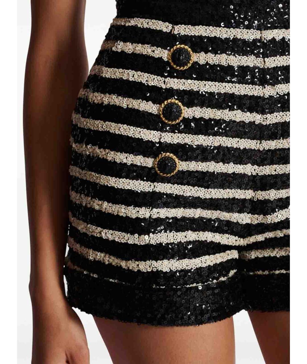 BALMAIN Черные шорты, фото 4