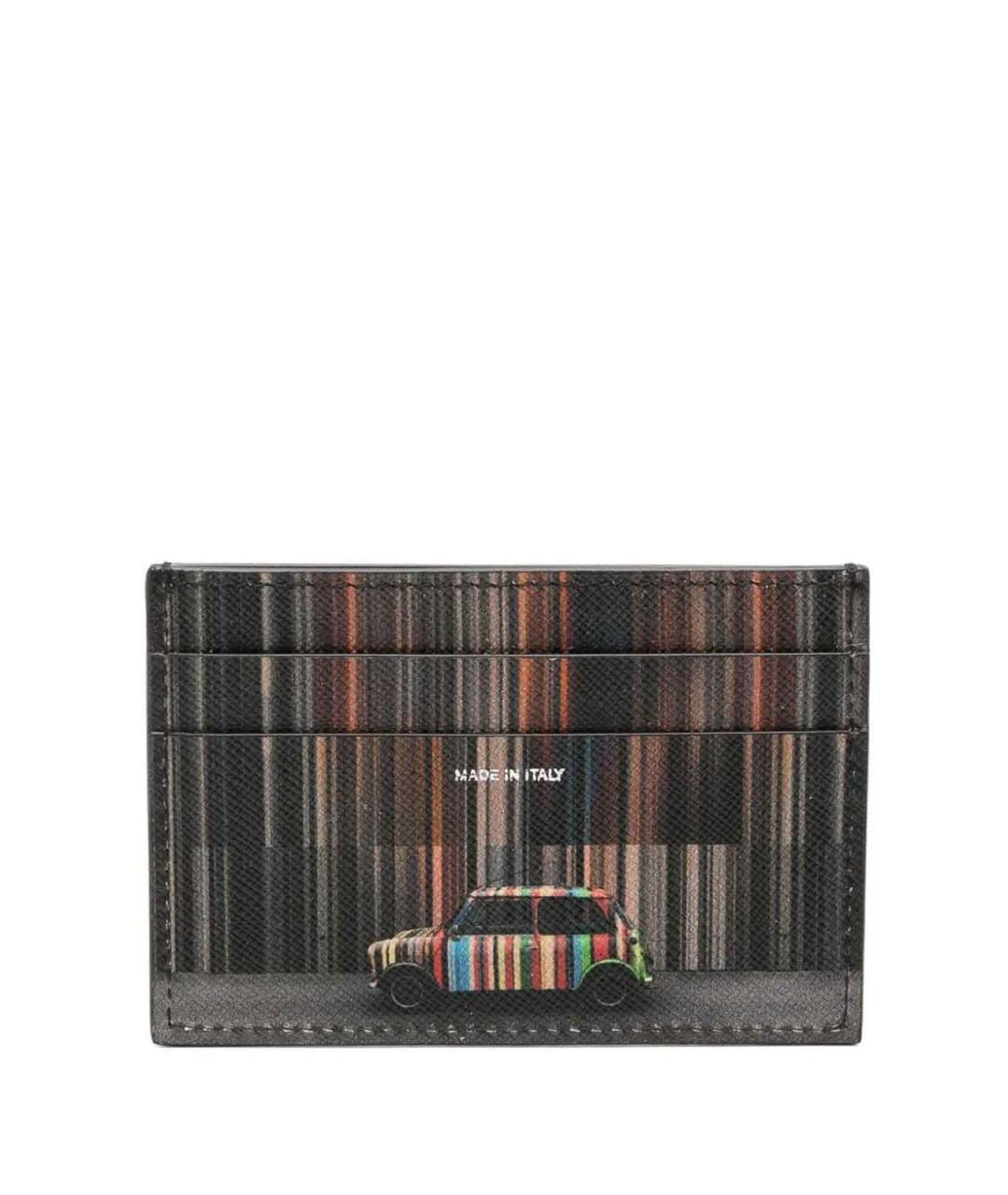 PAUL SMITH Черный кожаный кардхолдер, фото 3