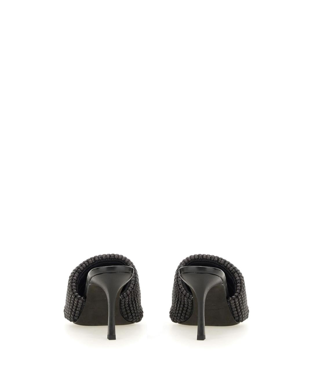 ALEXANDER WANG Черные кожаные мюли, фото 4