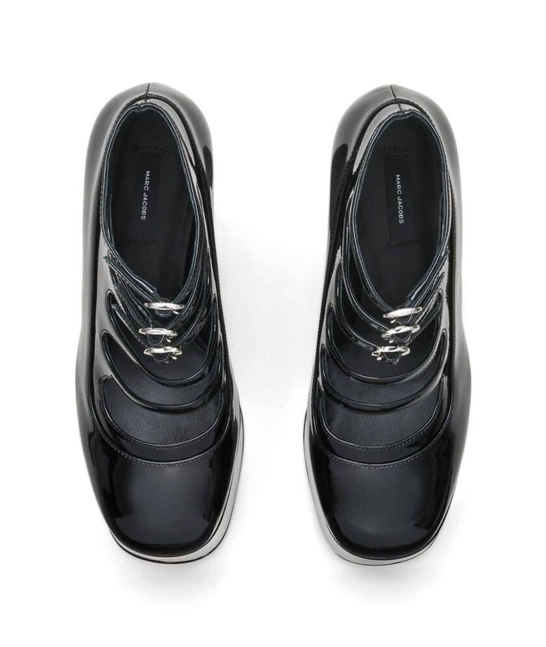 MARC JACOBS Черные кожаные сандалии, фото 4