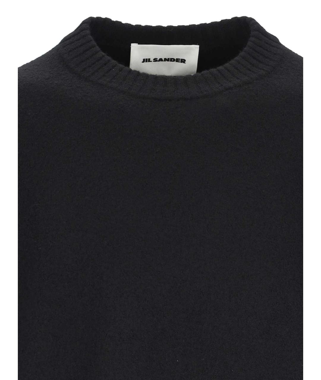 JIL SANDER Черный шерстяной джемпер / свитер, фото 3