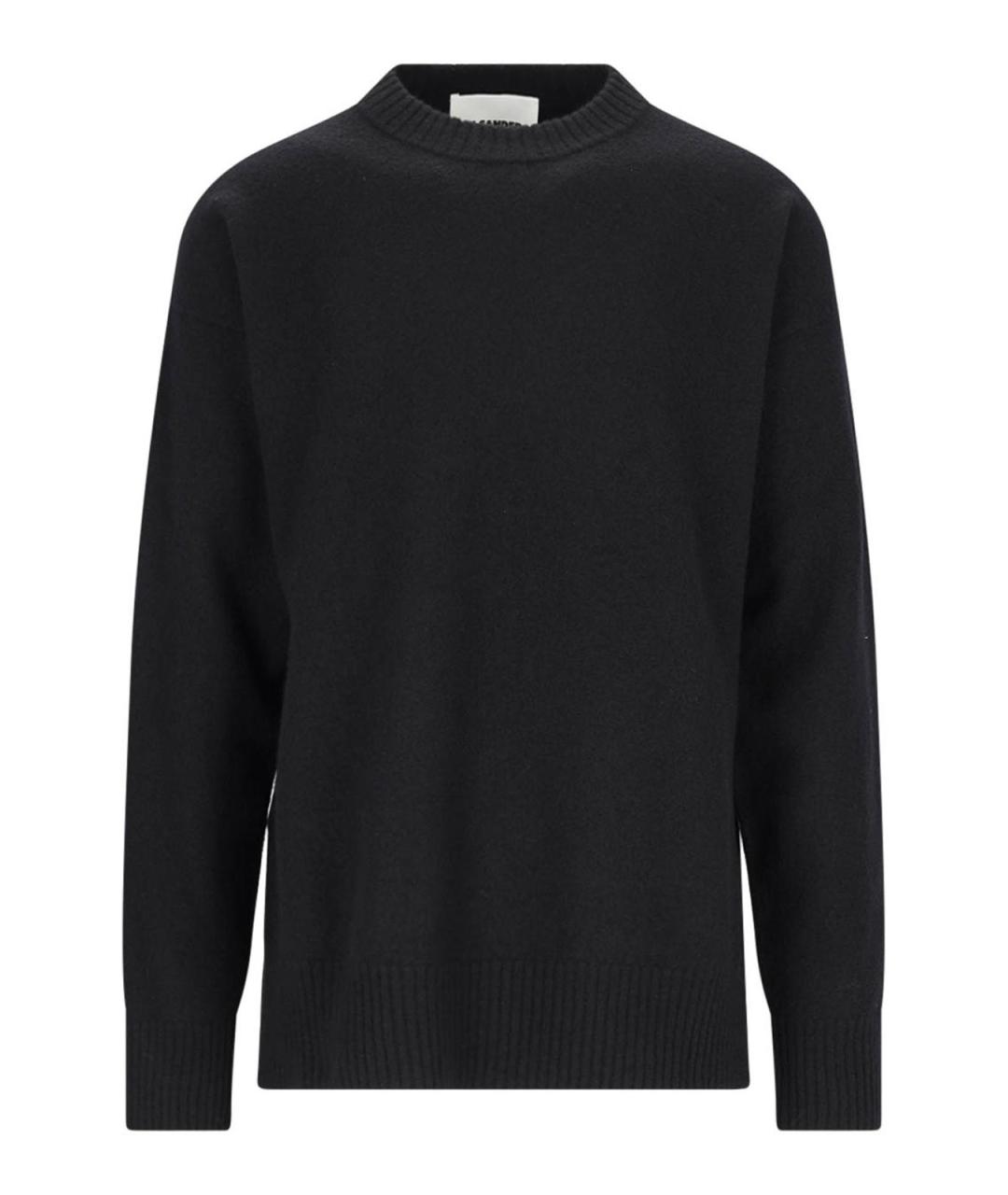 JIL SANDER Черный шерстяной джемпер / свитер, фото 1