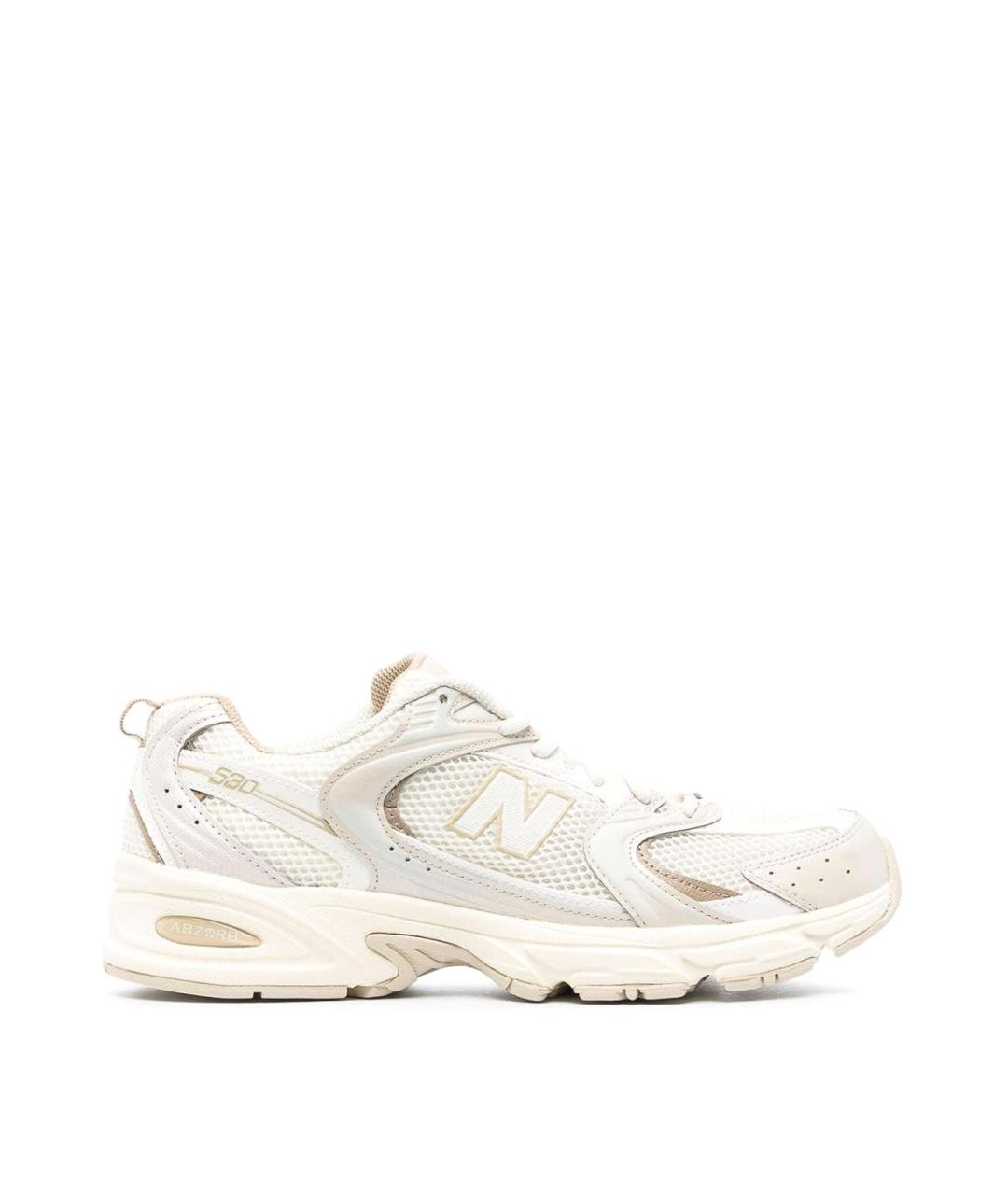 NEW BALANCE Бежевые кожаные кроссовки, фото 1