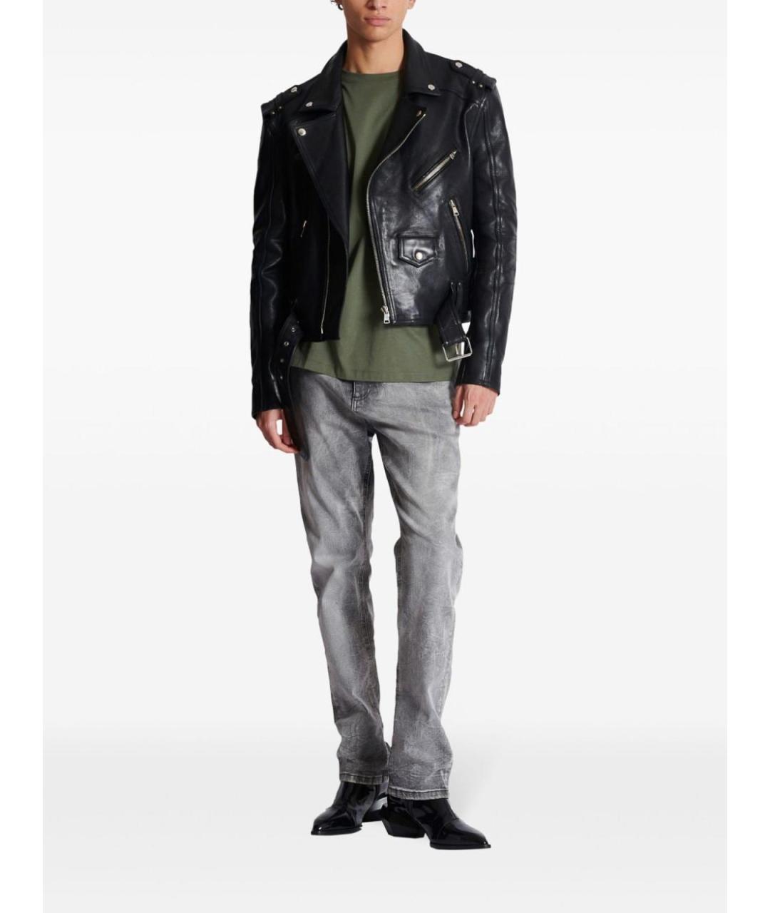 BALMAIN Серые хлопковые джинсы, фото 5