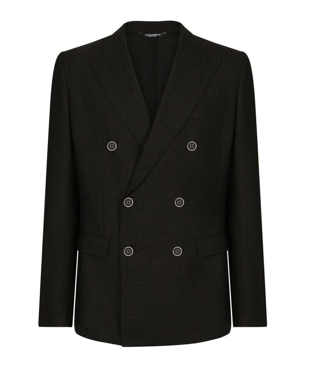 DOLCE&GABBANA Черный шерстяной пиджак, фото 1