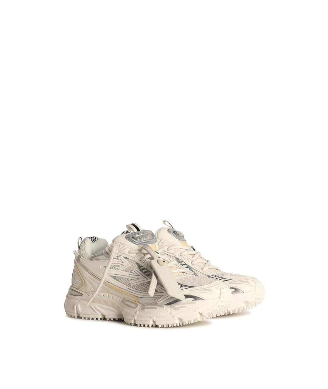 OFF-WHITE Белые текстильные кроссовки, фото 2