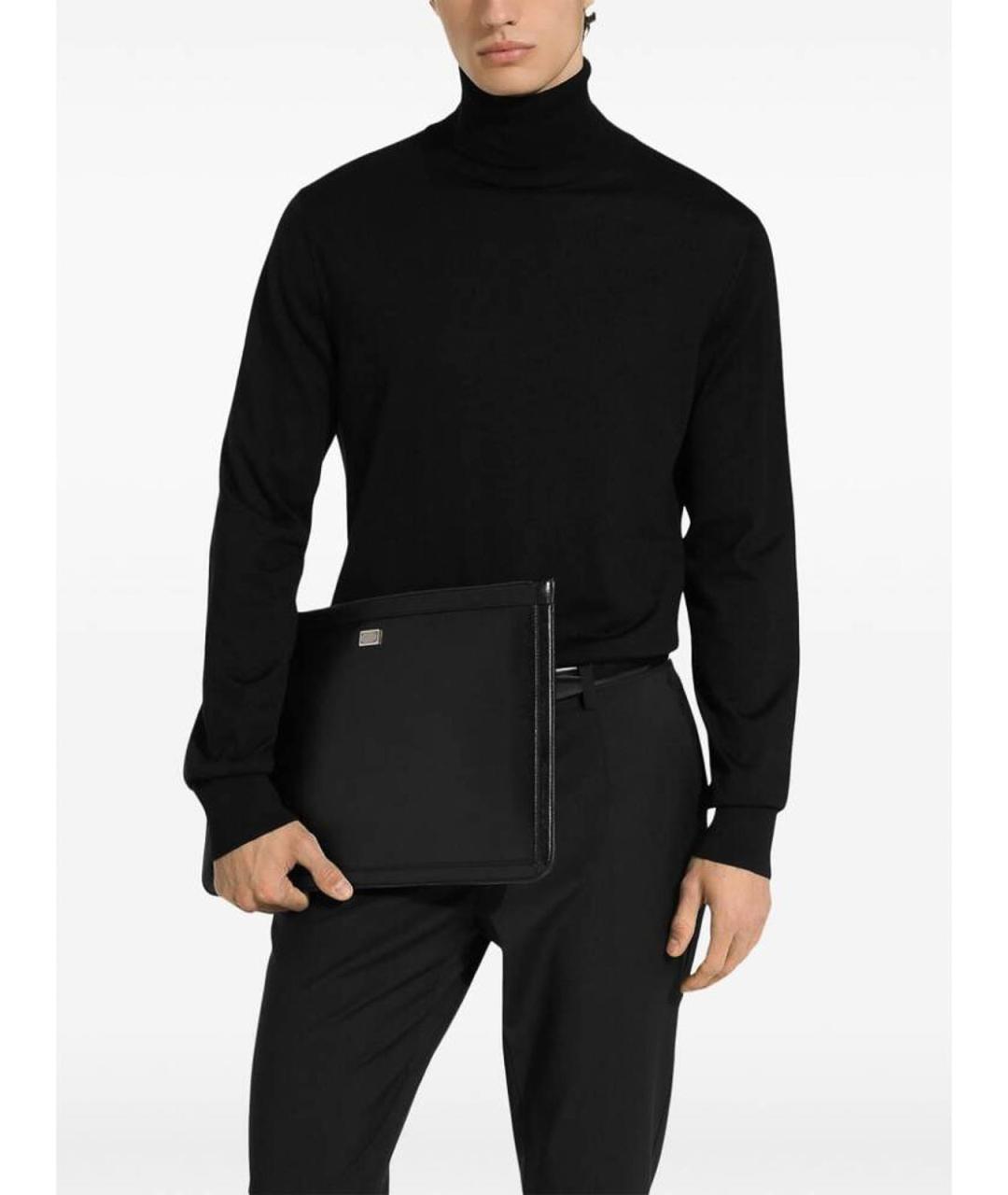 DOLCE&GABBANA Черная кожаная папка для документов, фото 4